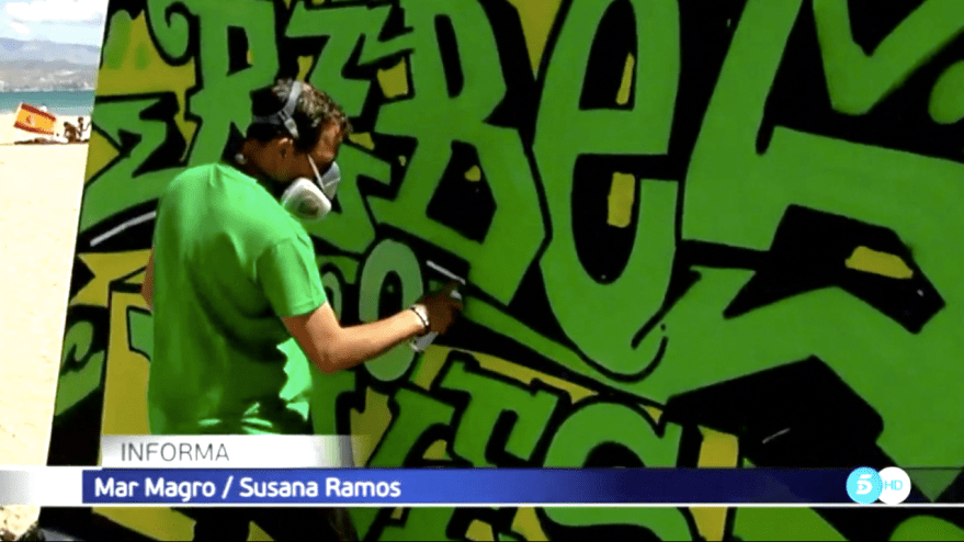ALICANTE 2 TELECINCO SANTAFAZ PLAYA SAN JUAN GRAFFITI DOLAR ONE STREETART 2018 PLATAFORMA 0´0 CERO ALCOHOL dolar one en telecinco santafaz2018 alicante graffiti playa de san juan .png