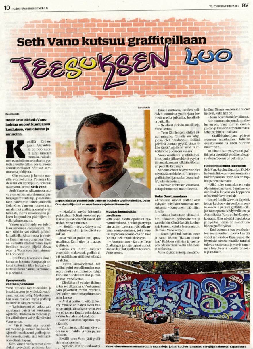 dolar one graffiti finlandia finland jeesuksen gospel graffiti crew spain