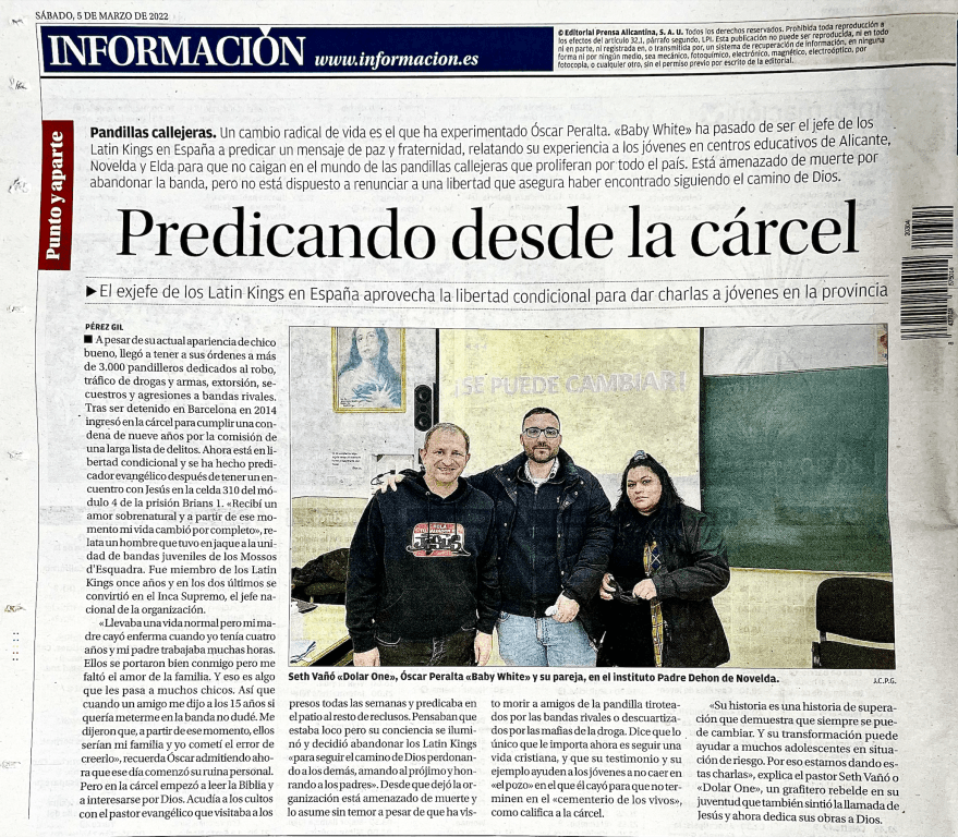 OSCAR PERALTA BABY WHITE EN TALLERES ORGANIZADOS POR DOLAR ONE